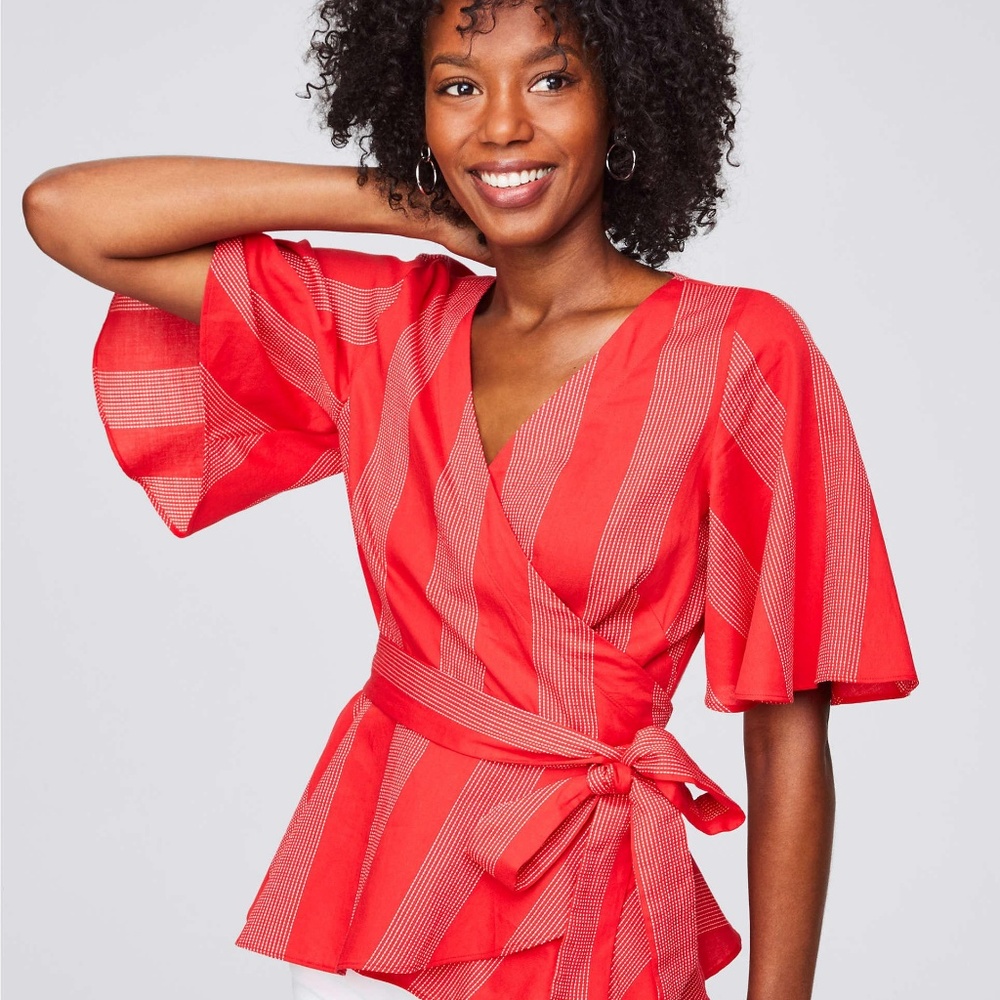 NWOT Ann Taylor Petite Side Tie Top